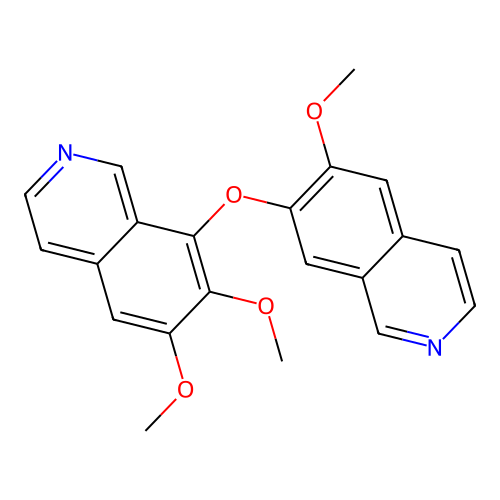 6,7-Dimethoxy-8-((6-methoxyisoquinolin-7-yl)oxy)isoquinoline structure