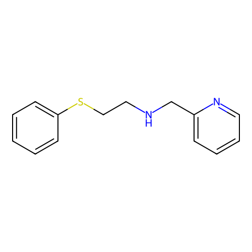2-(Phenylthio)-N-(pyridin-2-ylmethyl)ethan-1-amine structure