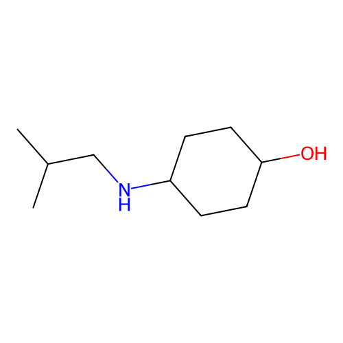 4-(2-Methylpropylamino)cyclohexan-1-ol structure