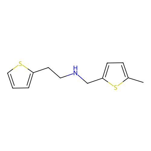 n-((5-Methylthiophen-2-yl)methyl)-2-(thiophen-2-yl)ethan-1-amine structure