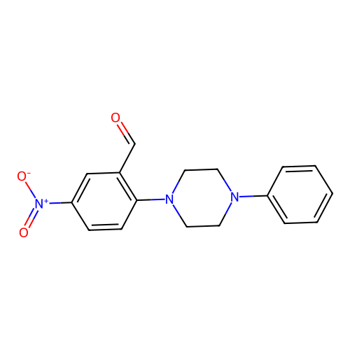 5-Nitro-2-(4-phenylpiperazin-1-yl)benzaldehyde structure