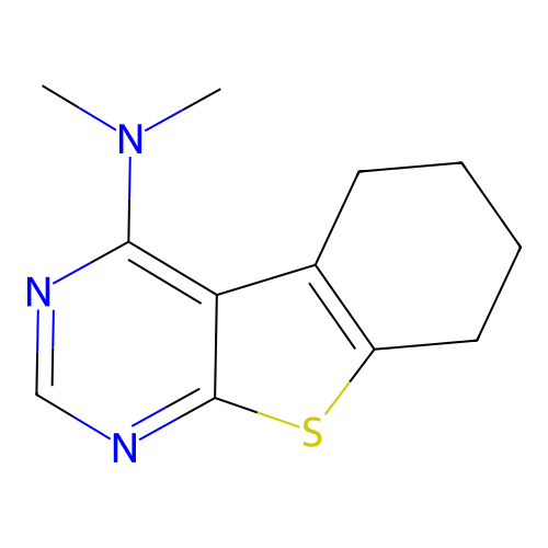 N,N-dimethyl-5,6,7,8-tetrahydrobenzo[4,5]thieno[2,3-d]pyrimidin-4-amine structure
