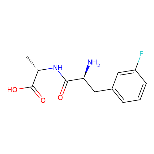 (2S)-2-[[(2S)-2-amino-3-(3-fluorophenyl)propanoyl]amino]propanoic acid structure