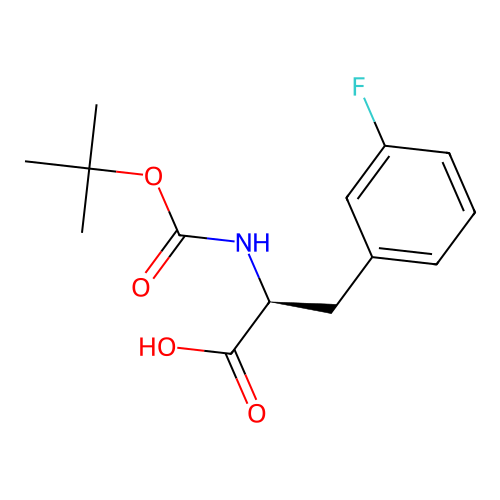 N-((1,1-Dimethylethoxy)carbonyl)-3-fluoro-L-phenylalanine structure