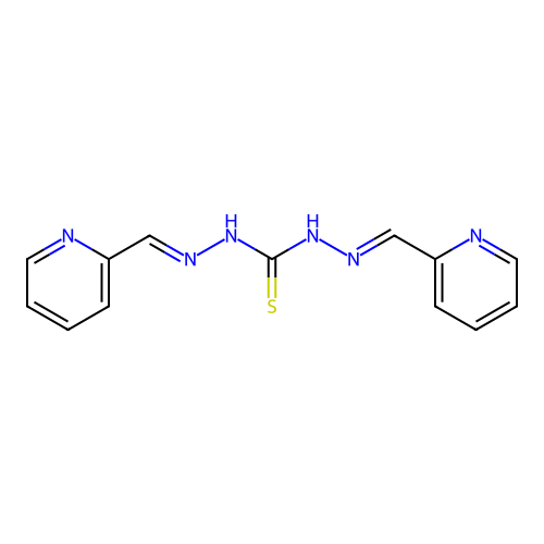 1,3-Bis[(2-pyridyl)methyleneamino]thiourea structure