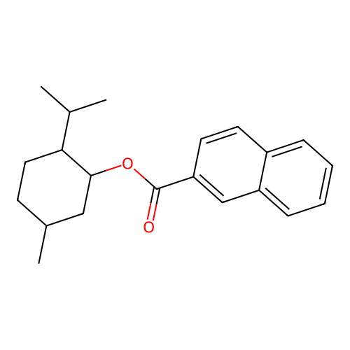 (-)-Menthyl 2-naphthalenecarboxylate structure