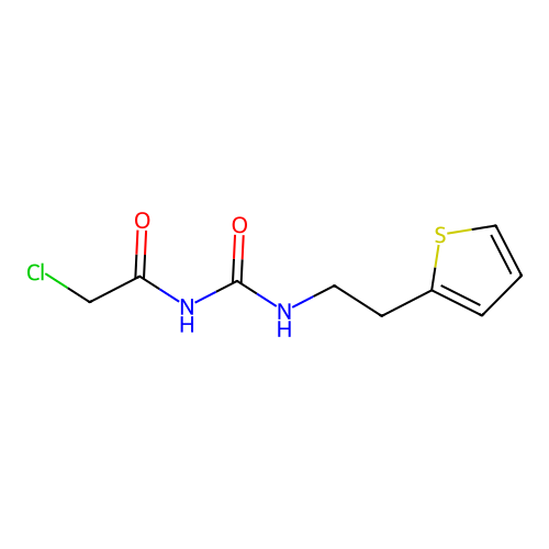 3-(2-Chloroacetyl)-1-[2-(thiophen-2-yl)ethyl]urea structure