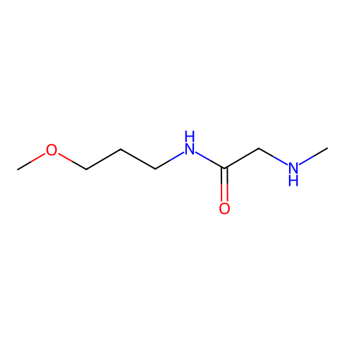 N-(3-methoxypropyl)-2-(methylamino)acetamide structure