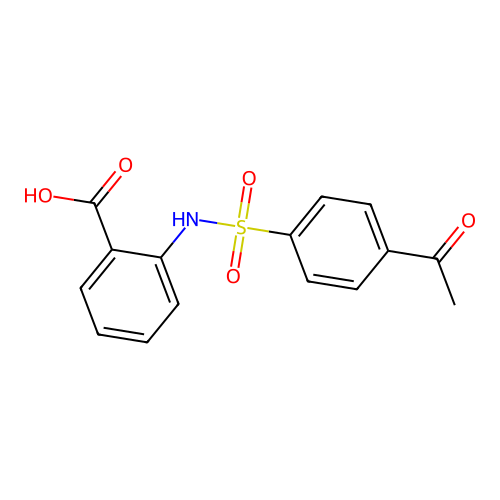 2-(4-Acetylphenylsulfonamido)benzoic acid structure