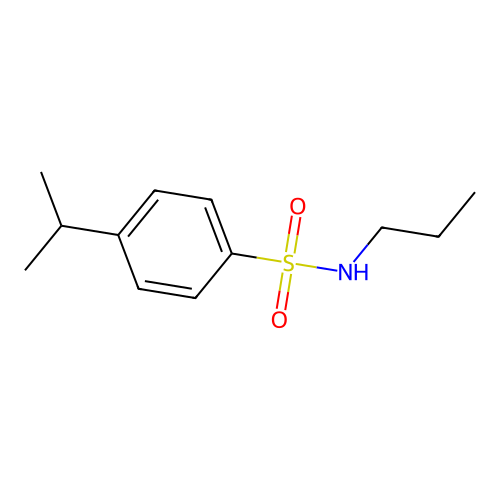 4-(propan-2-yl)-N-propylbenzene-1-sulfonamide structure