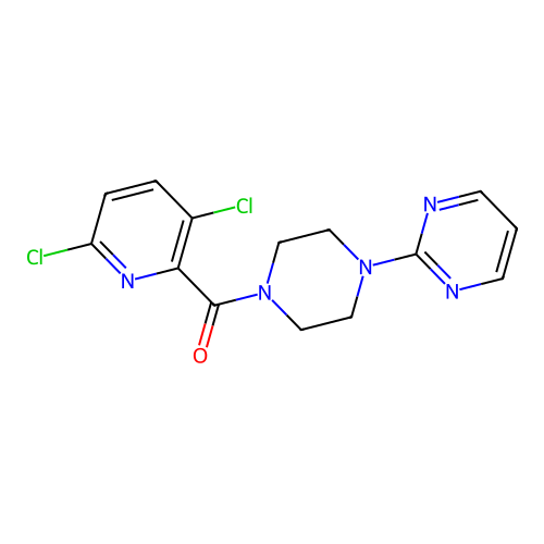 2-[4-(3,6-Dichloropyridine-2-carbonyl)piperazin-1-yl]pyrimidine structure