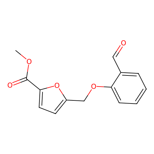 5-(2-Formyl-phenoxymethyl)-furan-2-carboxylic acid methyl ester structure