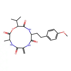 (2-amino-4-(4-methoxyphenyl)butanoic acid)-AM toxin I structure