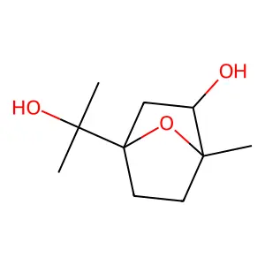 7-Oxabicyclo(2.2.1)heptane-1-methanol, 3-hydroxy-alpha,alpha,4-trimethyl-, exo- structure
