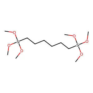 2,11-Dioxa-3,10-disiladodecane, 3,3,10,10-tetramethoxy- structure