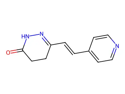 3-(2-pyridin-4-ylethenyl)-4,5-dihydro-1H-pyridazin-6-one structure