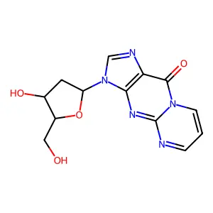 3-(2'-deoxyribofuranosyl)pyrimido(1,2-a)purin-10(3H)-one structure