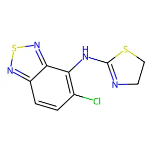2,1,3-Benzothiadiazol-4-amine, 5-chloro-N-(4,5-dihydro-2-thiazolyl)- structure