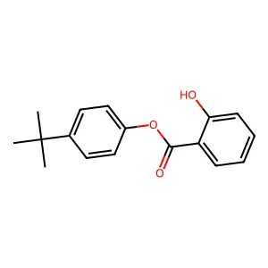 p-tert-Butylphenyl salicylate structure