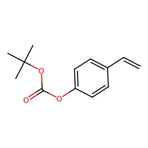 1,1-二甲基乙基4-乙烯基苯基碳酸酯 structure