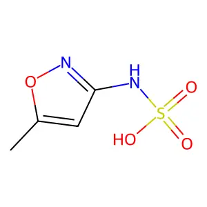 Sulfamic acid, (5-methyl-3-isoxazolyl)- structure