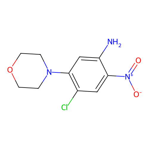 4-Chloro-5-morpholino-2-nitroaniline structure