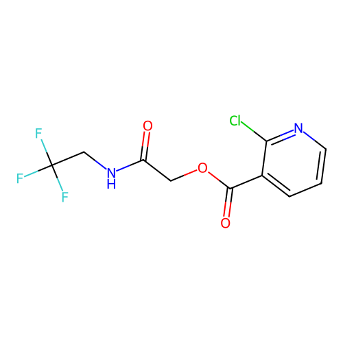 [(2,2,2-Trifluoroethyl)carbamoyl]methyl 2-chloropyridine-3-carboxylate structure