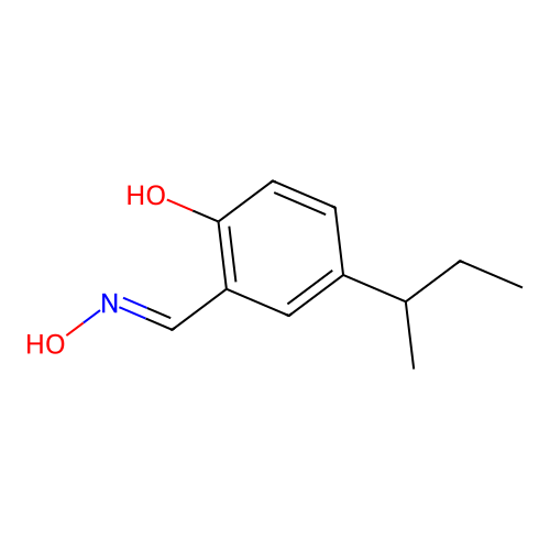 4-(Butan-2-yl)-2-[(hydroxyimino)methyl]phenol structure
