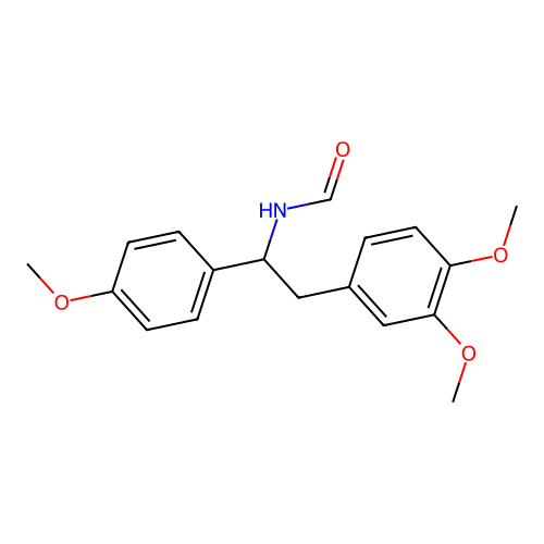 Formamide, N-(2-(3,4-dimethoxyphenyl)-1-(4-methoxyphenyl)ethyl)- structure