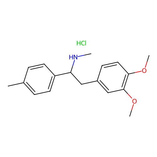 N-Methyl-2-(3,4-dimethoxyphenyl)-1-(4-tolyl)ethylamine hydrochloride structure