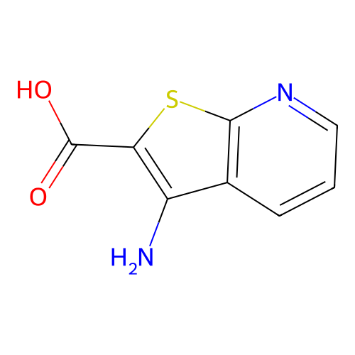 3-氨基噻吩并[2,3-b]吡啶-2-甲酸 structure