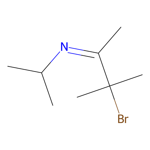 N-(3-Bromo-3-methyl-2-butylidene)isopropylamine structure