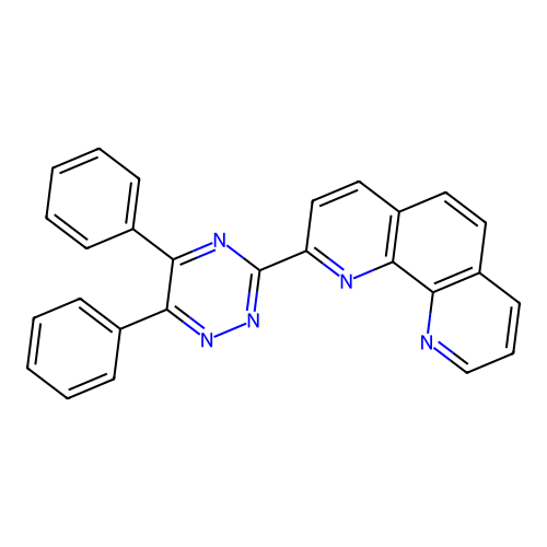 2-(5,6-Diphenyl-1,2,4-triazin-3-yl)-1,10-phenanthroline structure
