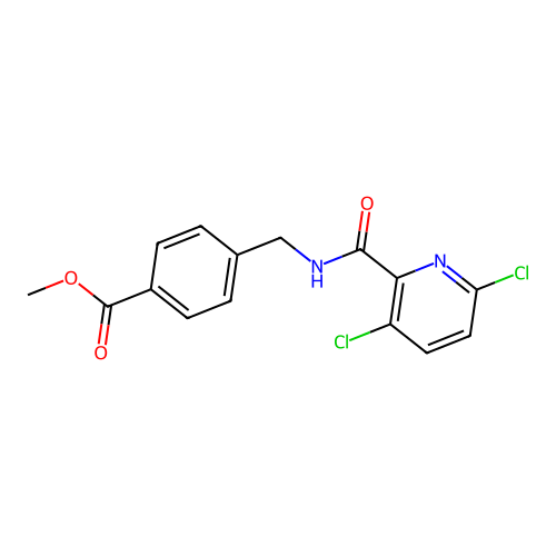 Methyl 4-{[(3,6-dichloropyridin-2-yl)formamido]methyl}benzoate structure