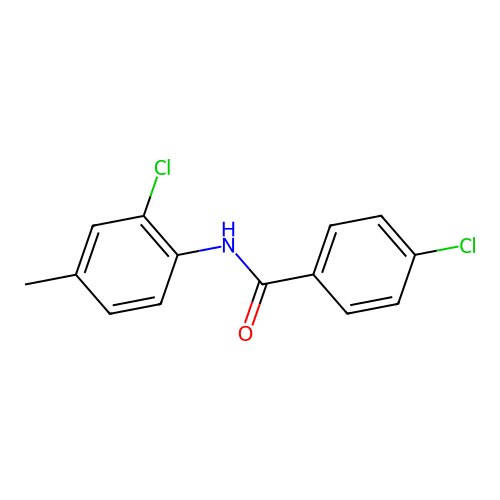 4-chloro-N-(2-chloro-4-methylphenyl)benzamide structure