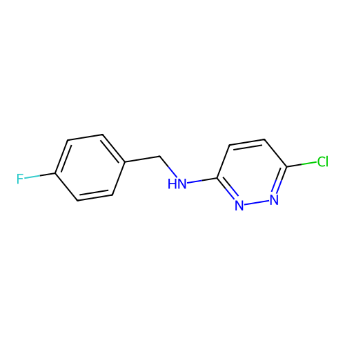 N-(4-fluorobenzyl)-6-chloropyridazin-3-amine structure