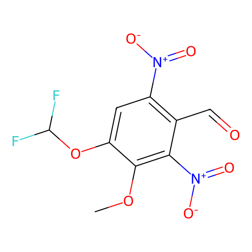 4-(Difluoromethoxy)-3-methoxy-2,6-dinitrobenzaldehyde structure