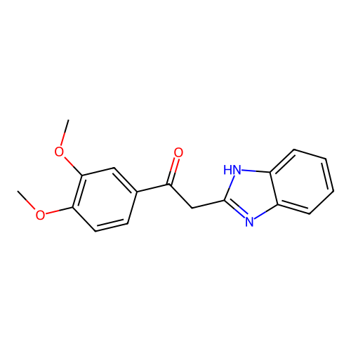 2-(1H-Benzoimidazol-2-yl)-1-(3,4-dimethoxy-phenyl)-ethanone structure