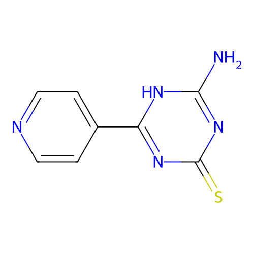4-Amino-6-(pyridin-4-YL)-1,3,5-triazine-2-thiol structure