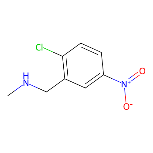 1-(2-chloro-5-nitrophenyl)-N-methylmethanamine structure