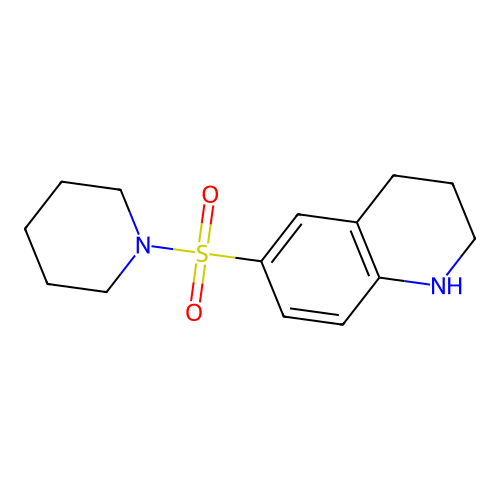 1,2,3,4-Tetrahydro-6-(1-piperidinylsulfonyl)quinoline structure