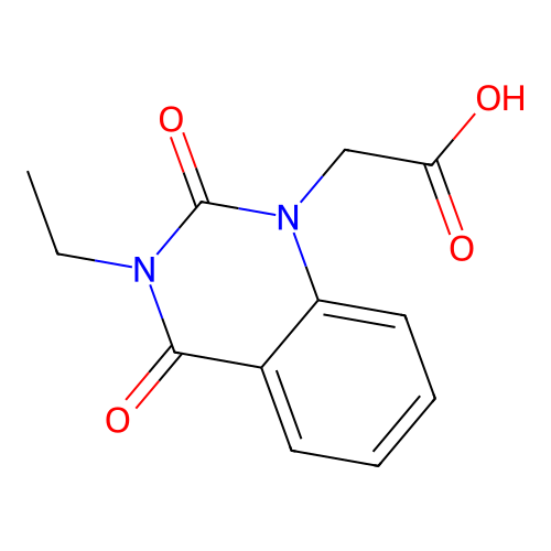 2-(3-Ethyl-2,4-dioxo-1,2,3,4-tetrahydroquinazolin-1-yl)acetic acid structure