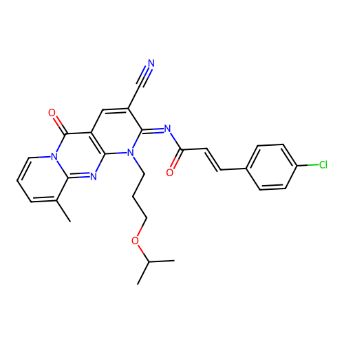 C28H26ClN5O3 structure