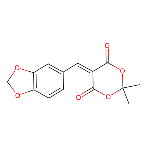 5-Benzo[1,3]dioxol-5-ylmethylene-2,2-dimethyl-[1,3]dioxane-4,6-dione structure
