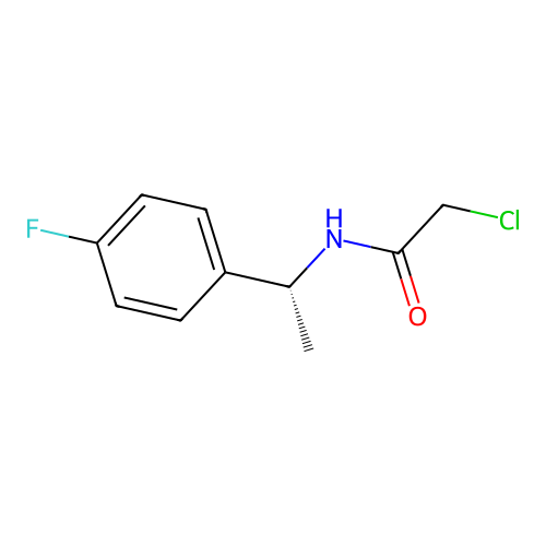 2-chloro-N-[(1R)-1-(4-fluorophenyl)ethyl]acetamide structure