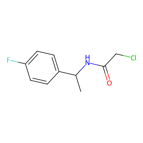 2-chloro-N-[1-(4-fluorophenyl)ethyl]acetamide structure