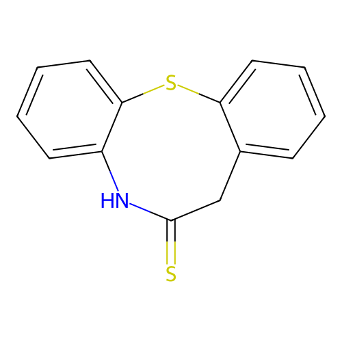 5H-dibenzo[b,g][1,4]thiazocine-6(7H)-thione structure