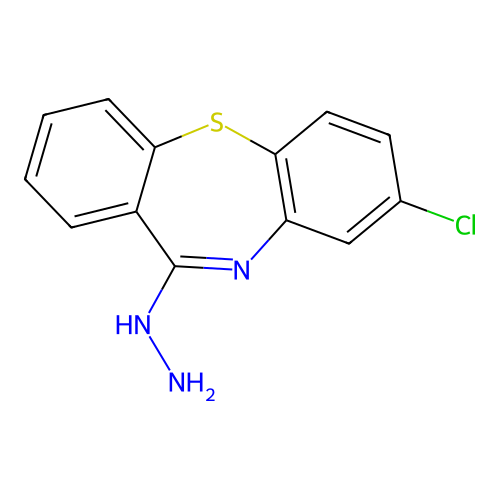 (3-Chlorobenzo[b][1,4]benzothiazepin-6-yl)hydrazine structure