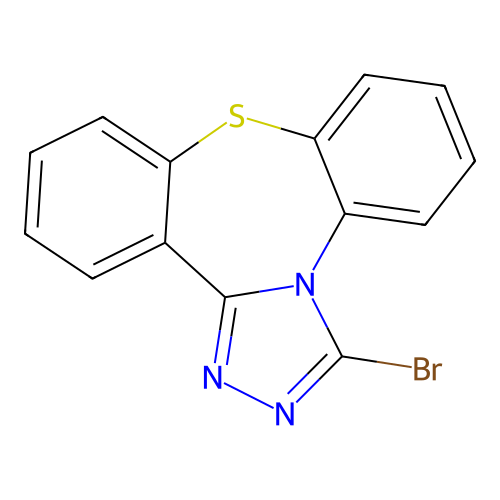 3-Bromodibenzo[b,f][1,2,4]triazolo[4,3-d][1,4]thiazepine structure