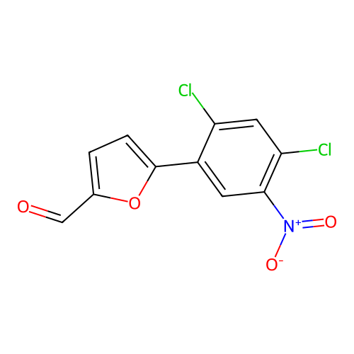 5-(2,4-Dichloro-5-nitrophenyl)furan-2-carbaldehyde structure